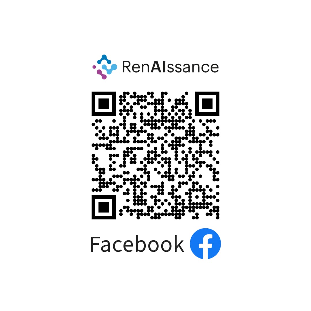 QR code linking to the RenAIssance Facebook page