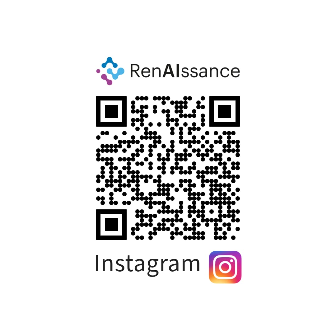 QR code linking to the RenAIssance Instagram profile